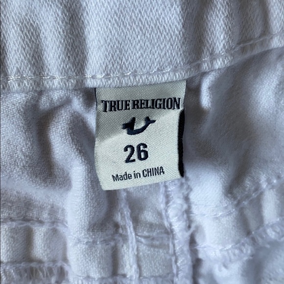 True Religion Keira Shorts White - Picture 3 of 6
